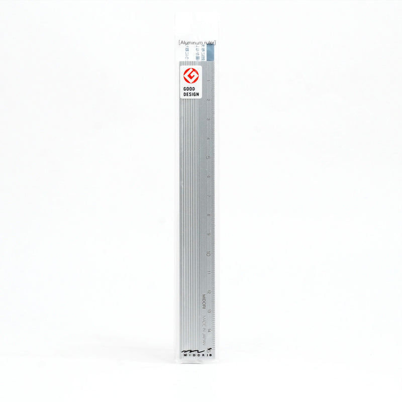 Midori Aluminum Ruler Silver