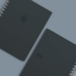 Agenda 2024 Charcoal Hard Cover