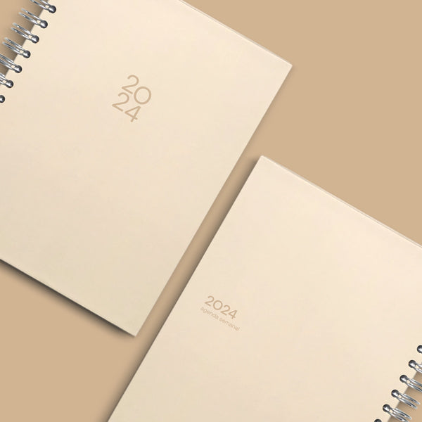 Agenda 2024 Cream Hard Cover