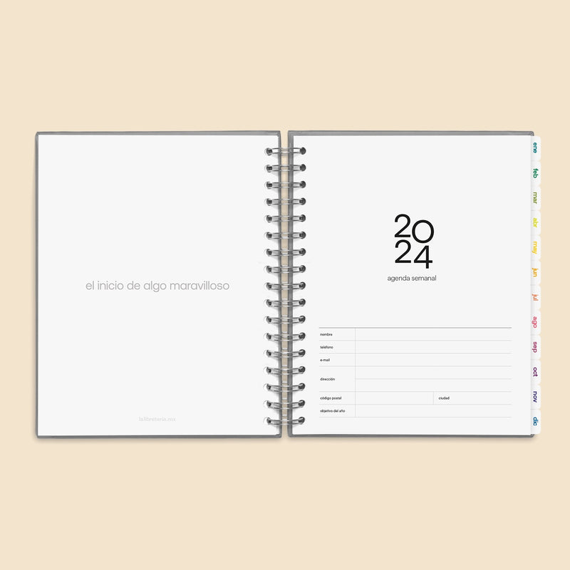 Agenda 2024 Cream Hard Cover