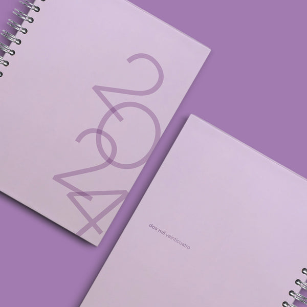 Agenda 2024 Lavanda Hard Cover