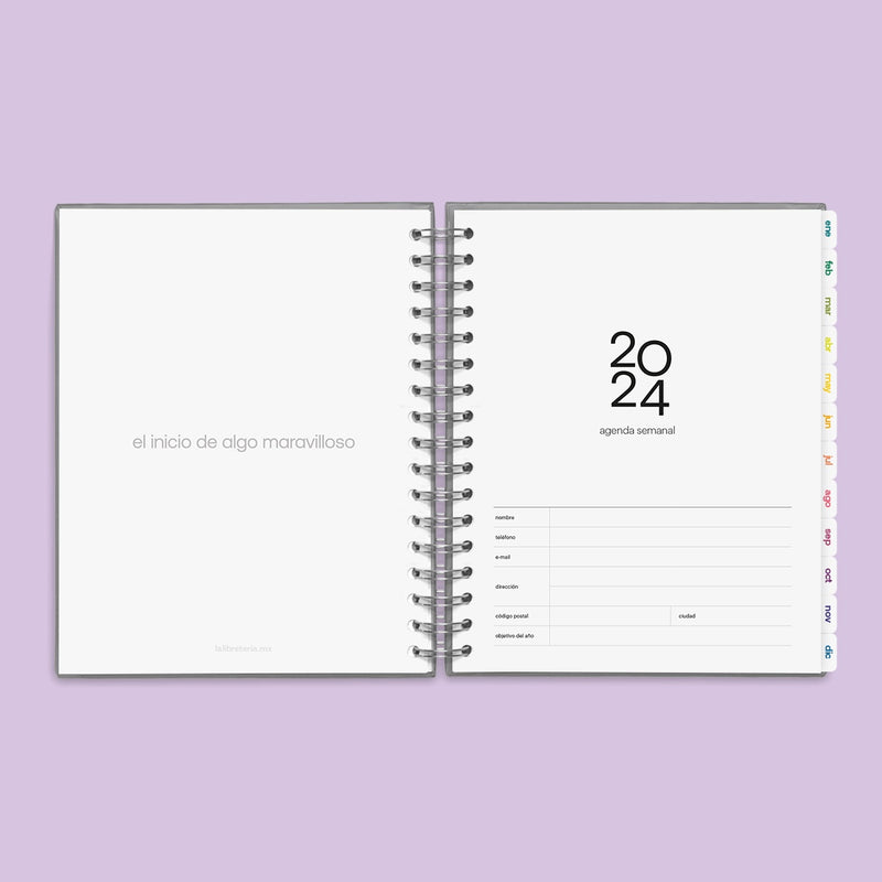 Agenda 2024 Lavanda Hard Cover