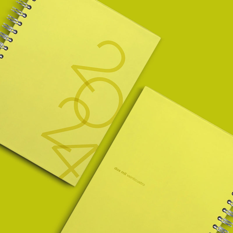 Agenda 2024 Lime Hard Cover