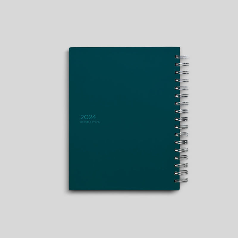 Agenda 2024 Teal Hard Cover