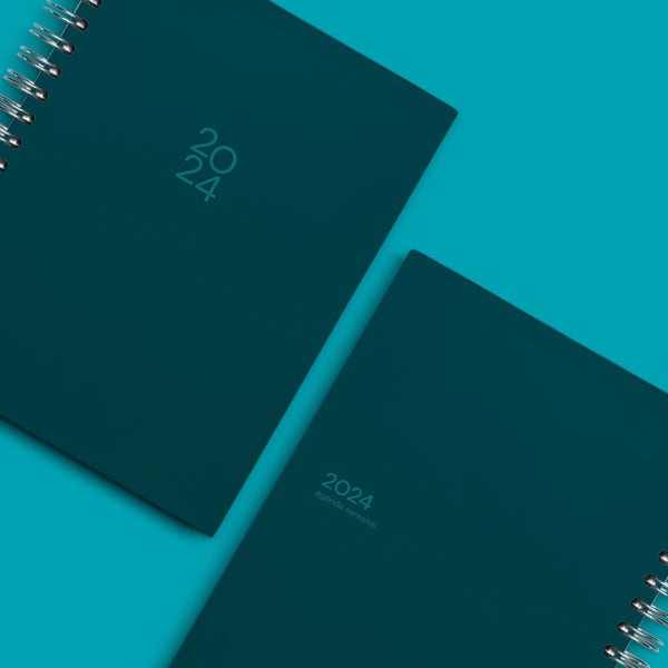 Agenda 2024 Teal Hard Cover
