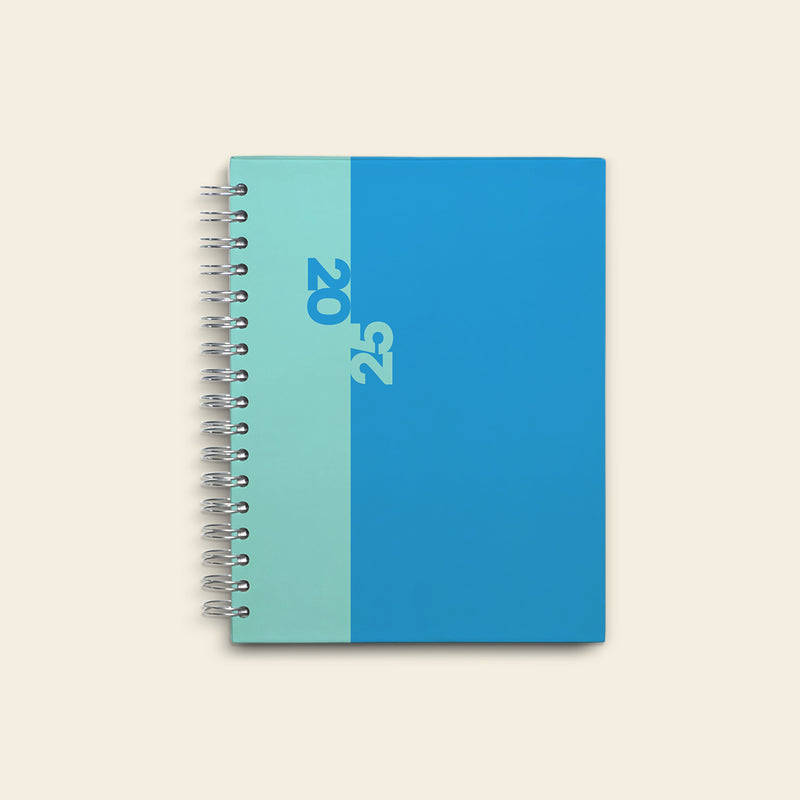 Agenda 2025 Azul Aqua Hard Cover