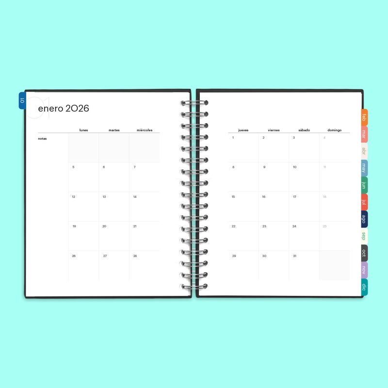Agenda 2026 Granate Hard Cover