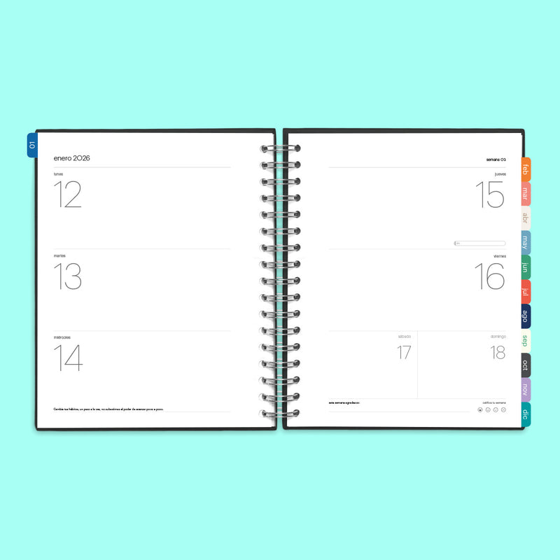 Agenda 2026 Granate Hard Cover