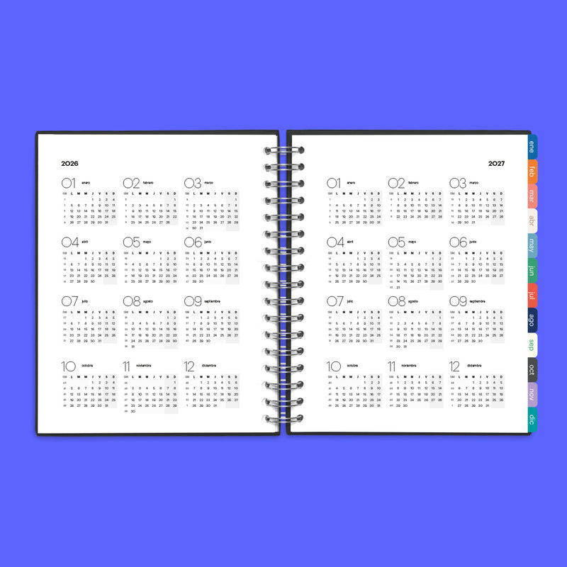Agenda 2026 Onda Lila Hard Cover