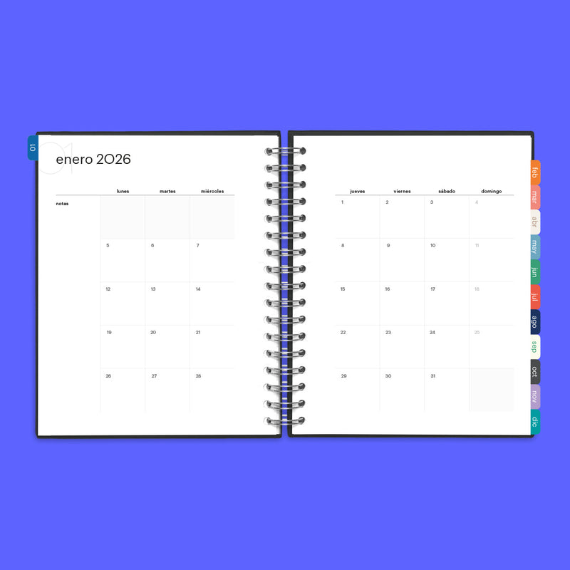 Agenda 2026 Onda Lila Hard Cover