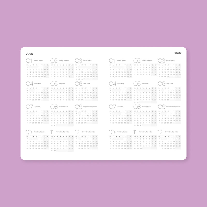 Agenda 2026 Destello Personalizable