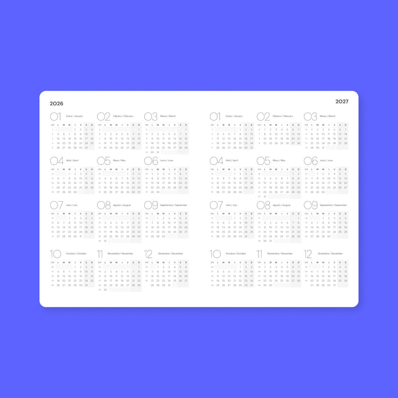Agenda 2026 Purple Personalizable