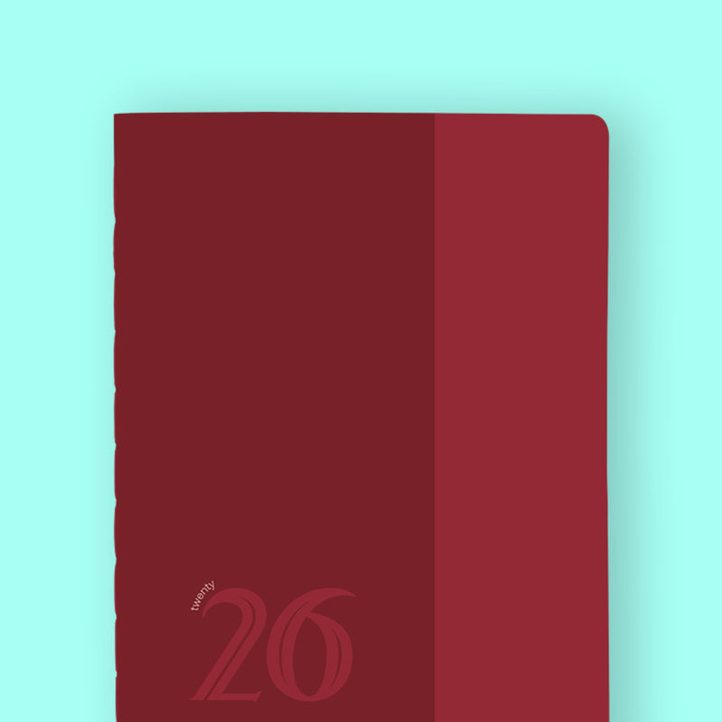 Agenda 2026 Granate Only Soft Touch