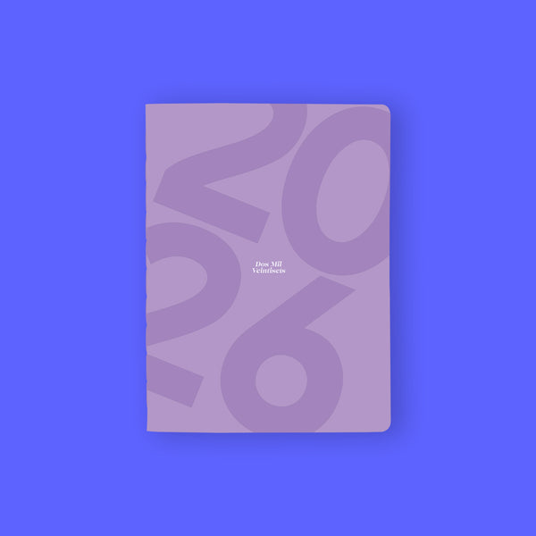 Agenda 2026 Onda Lila Soft Touch
