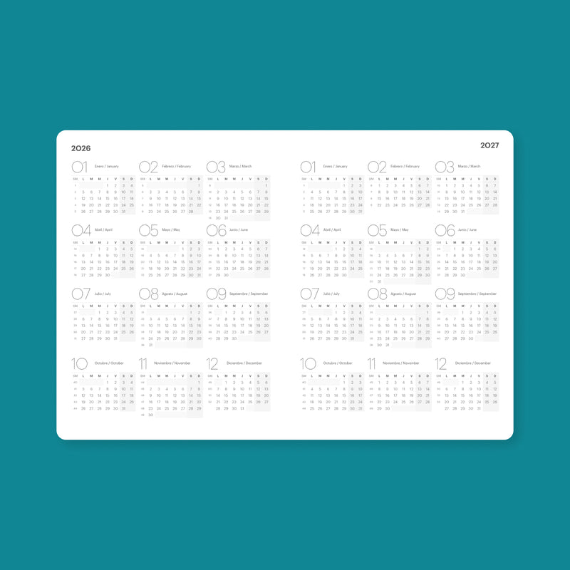 Agenda 2026 Vintage Soft Touch