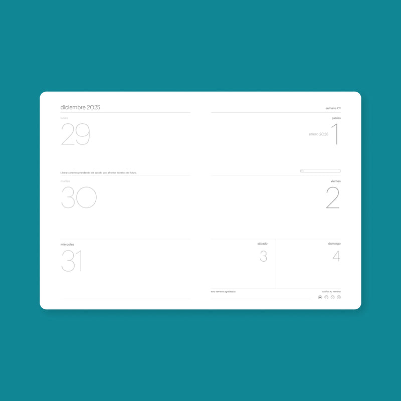 Agenda 2026 Vintage Soft Touch