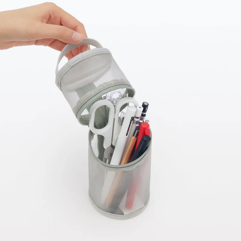 Muji - Nylon Mesh Vertical/Horizontal Pen Case