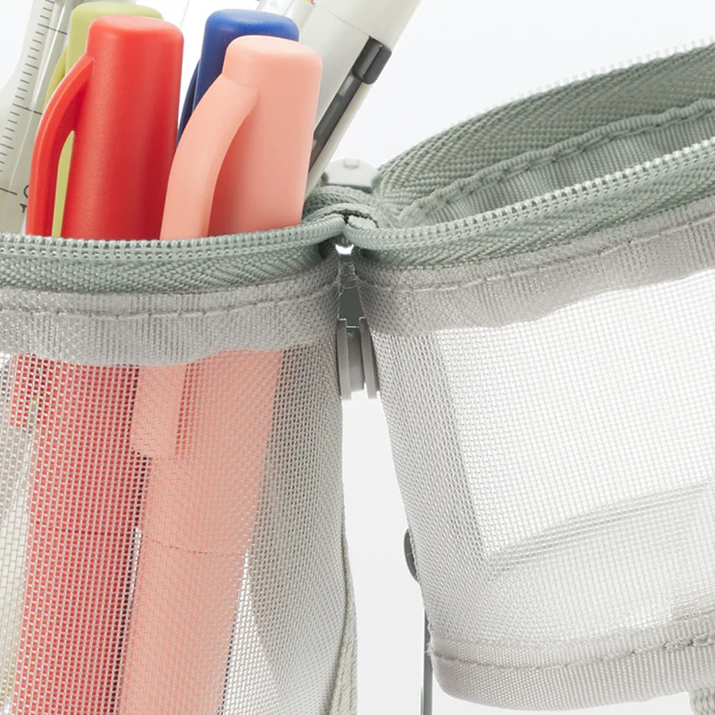 Muji - Nylon Mesh Vertical/Horizontal Pen Case