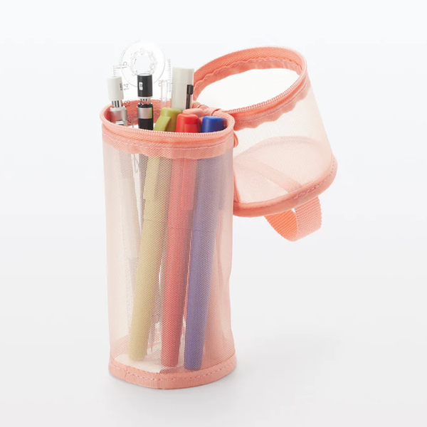 Muji - Nylon Mesh Vertical/Horizontal Pen Case – La Libretería