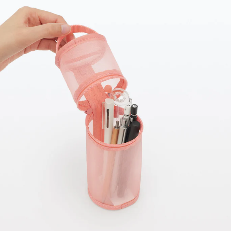Muji - Nylon Mesh Vertical/Horizontal Pen Case