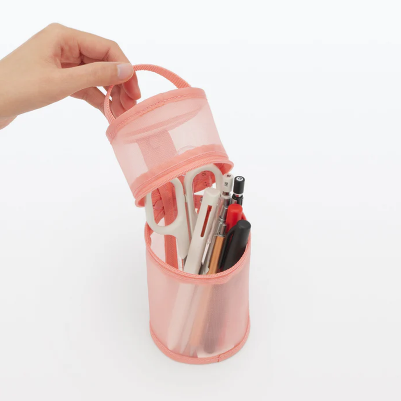 Muji - Nylon Mesh Vertical/Horizontal Pen Case