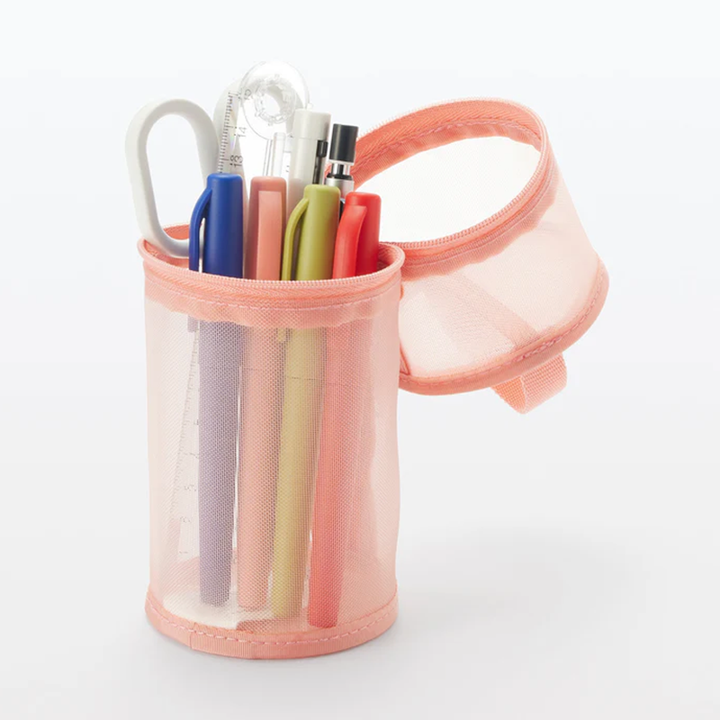 Muji - Nylon Mesh Vertical/Horizontal Pen Case