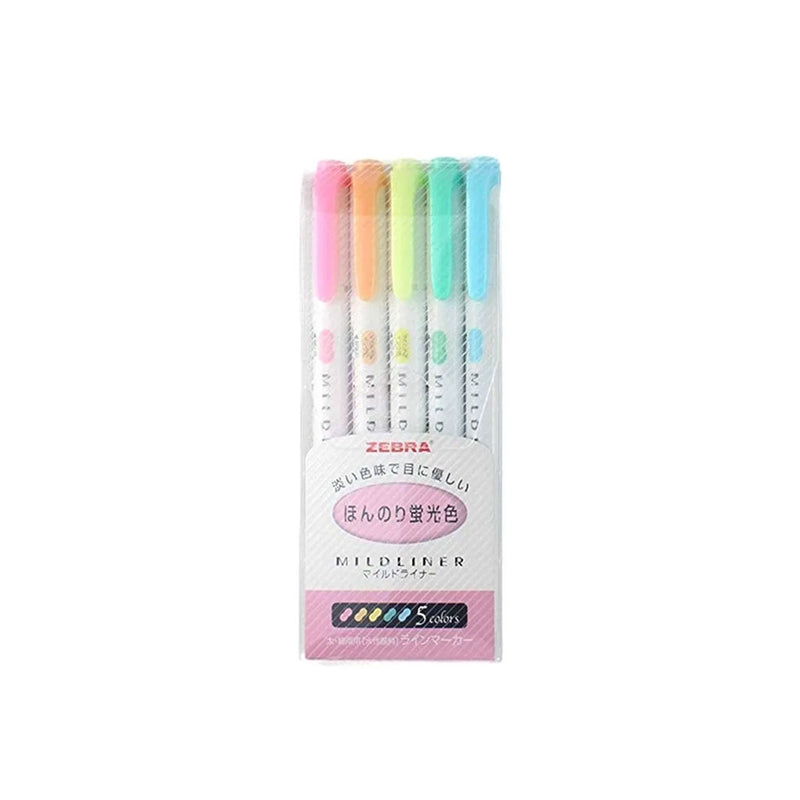 Zebra Mildliner Colores Pasteles