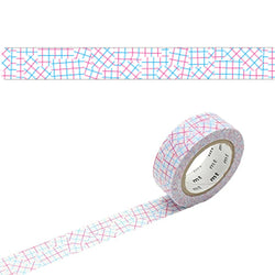 MT Washi Tape Check Collage Pink