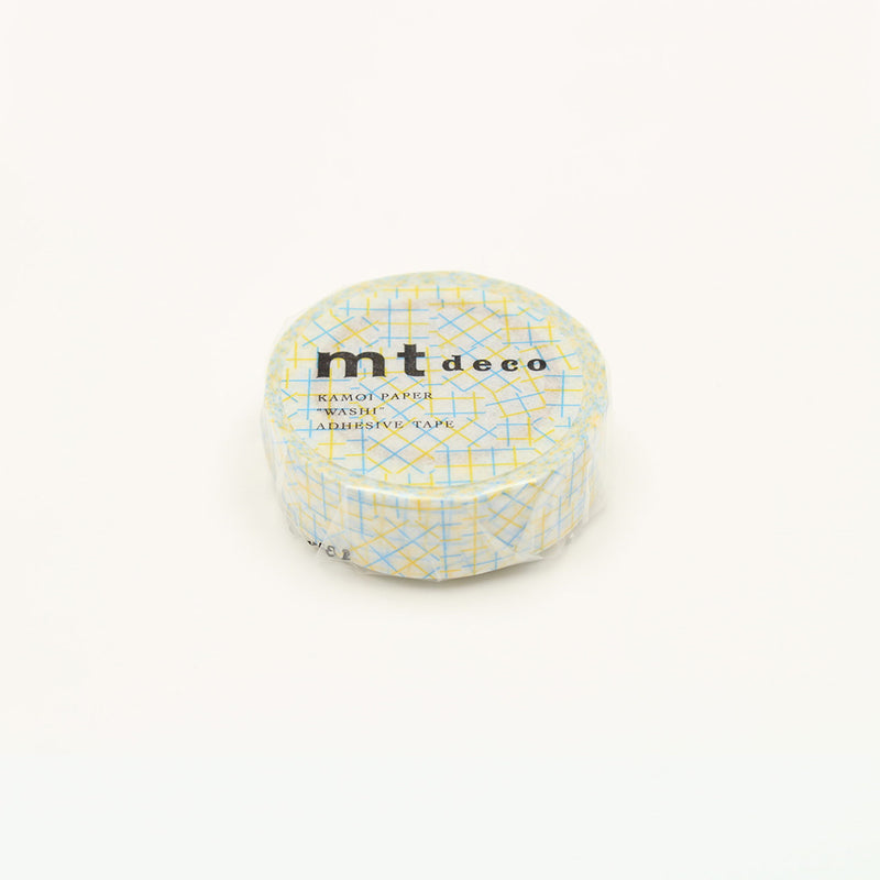 MT Washi Tape Check Collage Yellow