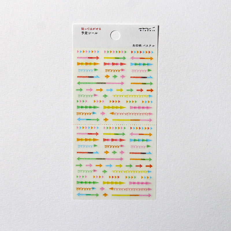 Midori Plan Arrow Pastel Sticker