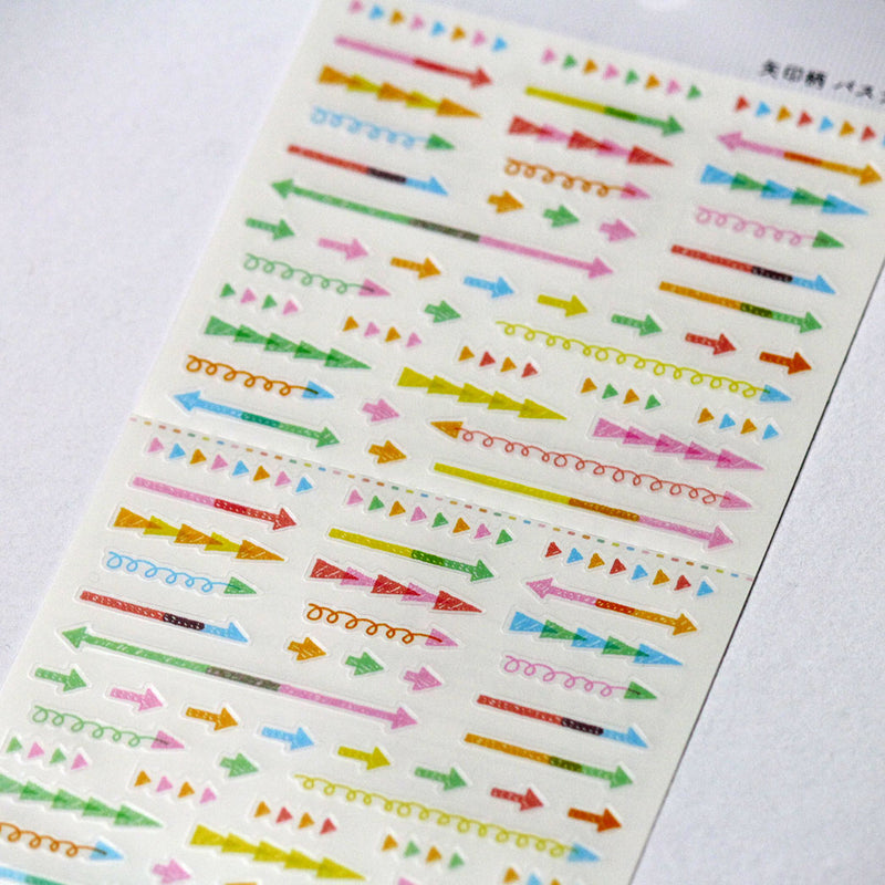 Midori Plan Arrow Pastel Sticker