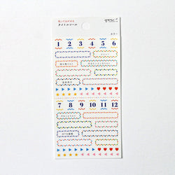 Midori Title Color Sticker