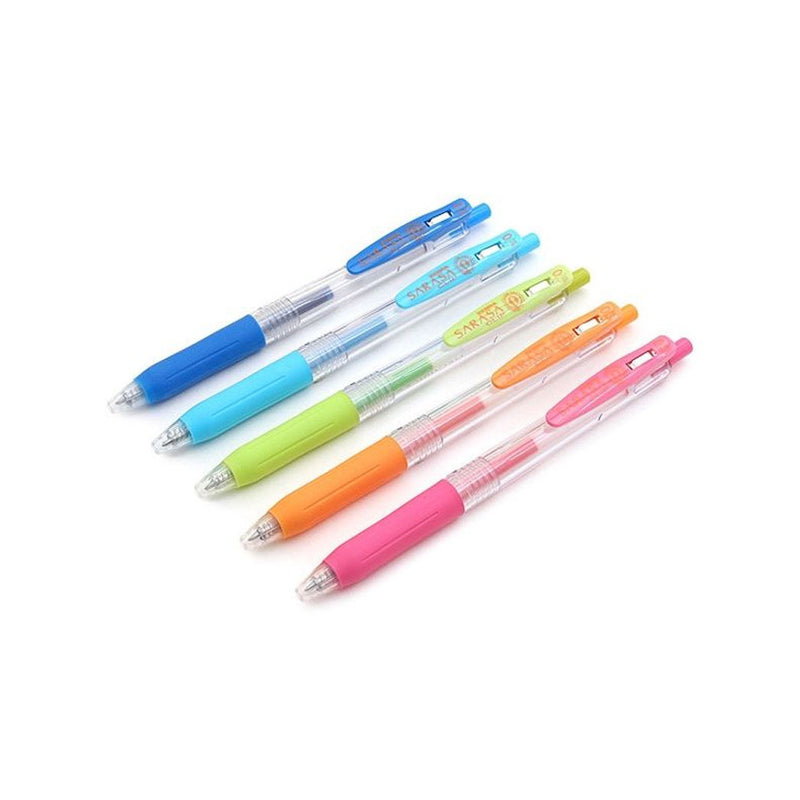 Zebra Sarasa Clip Gel Pen .4mm - 5 color set